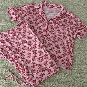 Modal Floral Pink Pajama Set